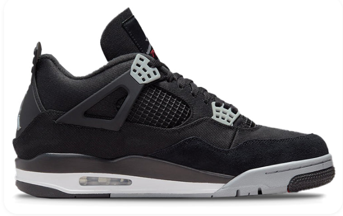 Air Jordan 4 Retro Black Canvas (2022)