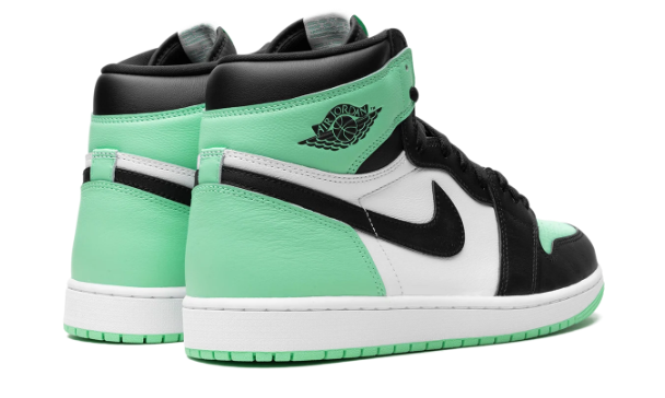 Air Jordan 1 High OG "Green Glow" – Black/White/Mint Green