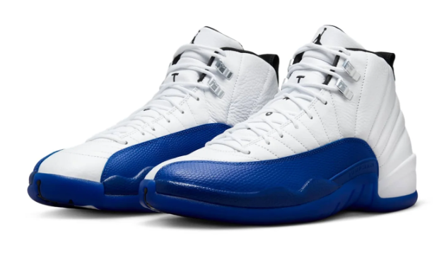 Air Jordan 12 Retro 'Blueberry' – White / Game Royal / Black