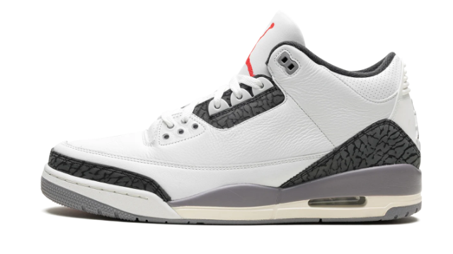 Air Jordan 3 Retro "Cement Grey" – White/Grey/Black/Fire Red